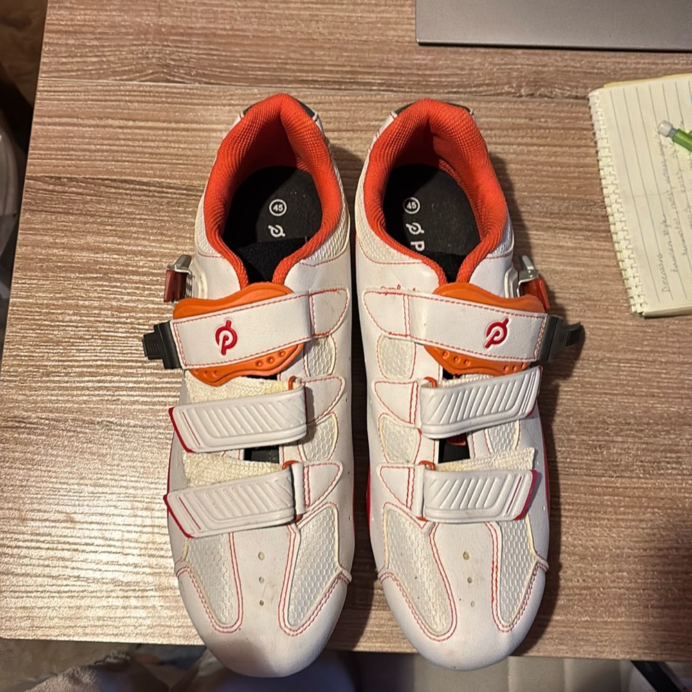 Peloton cycling shoes.